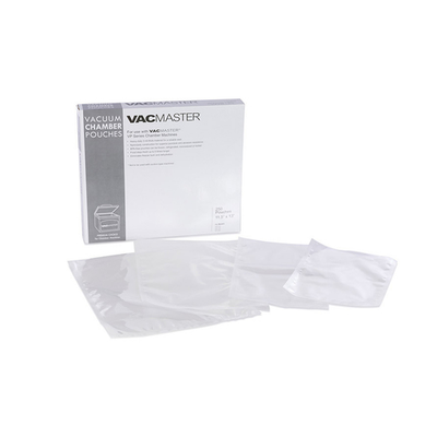 VacMaster 40722 8" x 10" High Gloss 3-Mil Vacuum Chamber Pouches - 500/Box