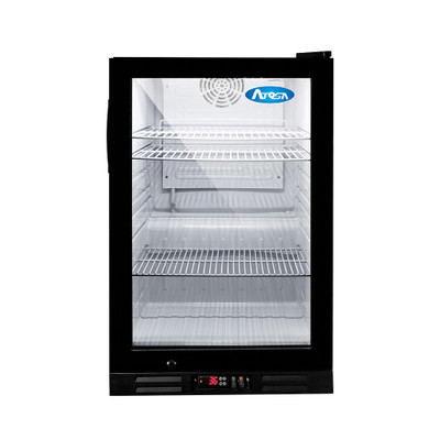 Atosa USA, Inc. CTD-5T 4.6 Cu. Ft. Black Exterior 1 Hinged Door Countertop Refrigerator Merchandiser - 115 Volts