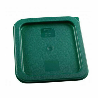 Omcan USA 80181 Green Polyethylene Square Food Storage Container Lid for 2 and 4 Qt. Container
