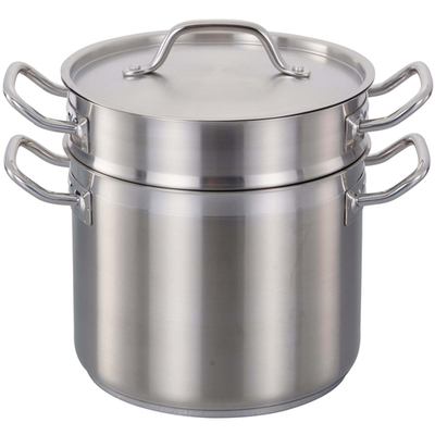 Omcan USA 80245 8 Qt. 3 Pieces Stainless Steel Double Boiler