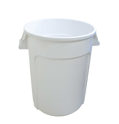 Omcan USA 80584 32 Gal. White Polyethylene Round Food Storage Container
