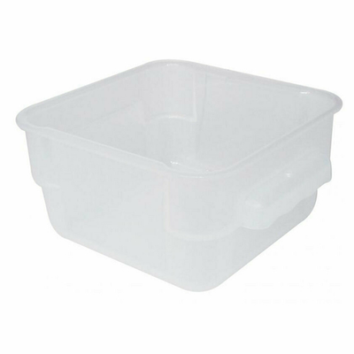 Omcan USA 80239 2 Qt. White Polypropylene Square Food Storage Container