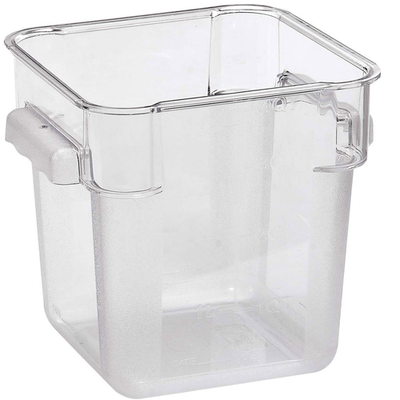 Omcan USA 80167 12 Qt. Clear Polycarbonate Square Food Storage Container