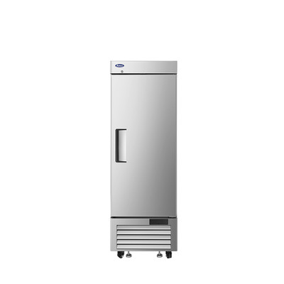 Atosa USA, Inc. MBF8532GR 12.57 Cu. Ft. Stainless Steel One-Section Solid Door Reach-In Refrigerator - 115 Volts
