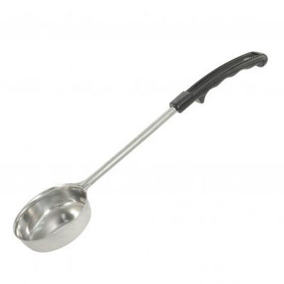 CAC China SPCS-8K 6 Oz. Black Handle Stainless Steel Solid Portion Controller (72 Each Per Case)