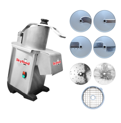 Skyfood PA7 PRO D 12.8&quot; W Stainless Steel Countertop Food Processor - 115 Volts