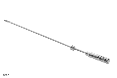 Skyfood EM-X 29" W Thin Stainless Steel with Aluminum Coated Wooden Thermal Handle Skewer