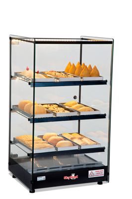 Skyfood FWD3T-9P 18.5" W Stainless Steel Exterior Countertop Food Warmer Display Case - 120 Volts