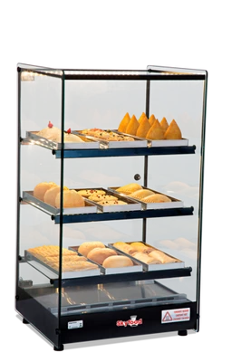 Skyfood FWD3T-9P 18.5" W Stainless Steel Exterior Countertop Food Warmer Display Case - 120 Volts