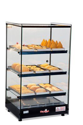 Skyfood FWD3T-9P 18.5" W Stainless Steel Exterior Countertop Food Warmer Display Case - 120 Volts
