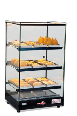 Skyfood FWD3T-9P 18.5" W Stainless Steel Exterior Countertop Food Warmer Display Case - 120 Volts