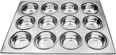 Omcan USA 80628 12 Cups Aluminum Muffin Pan