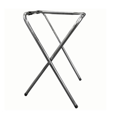 TableCraft Products 23 17-1/4" W x 17-1/4" D x 29 3/4" H Chrome Plated Tray Stand
