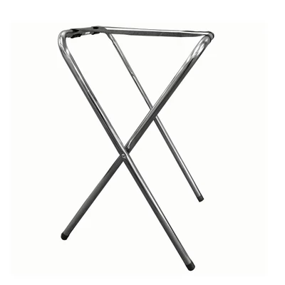 TableCraft Products 23 17-1/4" W x 17-1/4" D x 29 3/4" H Chrome Plated Tray Stand