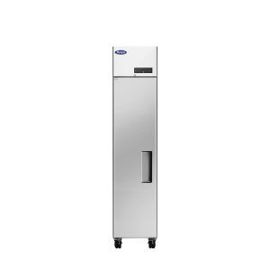 Atosa USA, Inc. MBF15RSGRL 13 Cu. Ft. Stainless Steel One-Section Solid Door Reach-In Refrigerator - 115 Volts