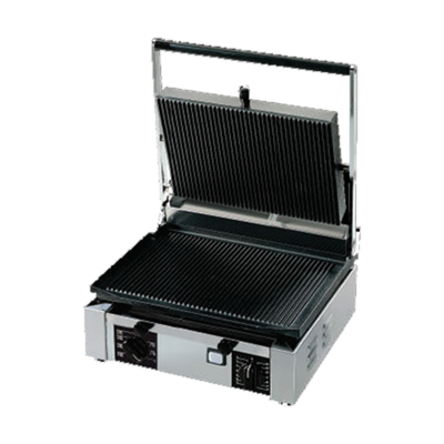 Univex PPRESS1.5R 13.98" x 10.04" Cooking Surface With Manual Controls Electric Single Countertop Panini Press - 120V