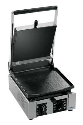 Univex PPRESS1RF 9.8&quot; x 10&quot; Cooking Surface With Manual Controls Electric Single Countertop Panini Press - 120V