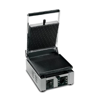 Univex PPRESS1R 9.8&quot; x 10&quot; Cooking Surface With Manual Controls Electric Single Countertop Panini Press - 120V