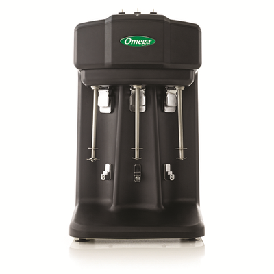 Omega M3000 Black Chrome Triple Spindle Omega Drink Mixer - 0.33 HP