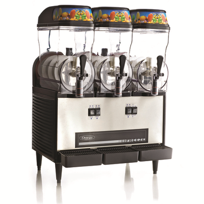 Omega OFS30 Triple 3 Gal. Clear Polycarbonate Container Omega Granita Machine - 980 Watts