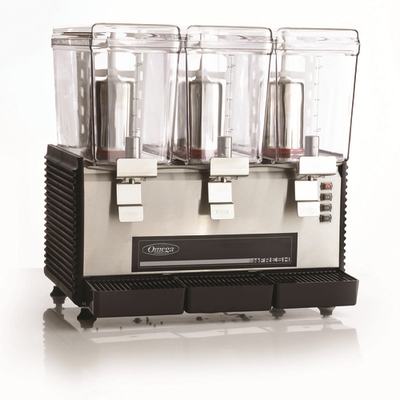 Omega OSD30 (3) 3 Gal. Polycarbonate Container Omega Drink Dispenser - 500 Watts