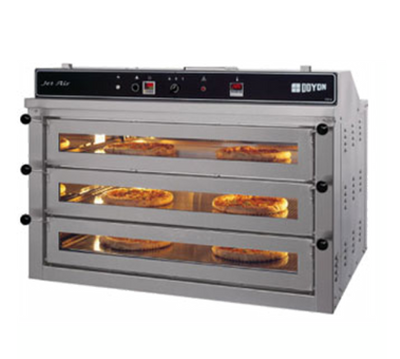 Doyon PIZ6G-NG 47.63" W Stainless Steel Triple Deck Natural Gas Jet Air Counter Top Pizza Oven - 85,000 BTU