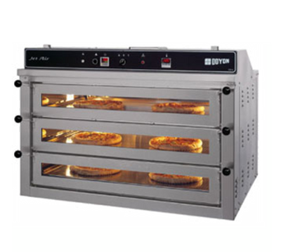 Doyon PIZ6G-LP 47.63" W Stainless Steel Triple Deck Liquid Propane Jet Air Counter Top Pizza Oven - 85,000 BTU