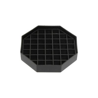 Thunder Group ALDT045 Black Plastic Octagon Drip Tray