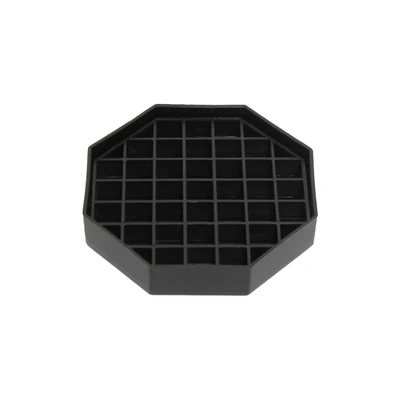 Thunder Group ALDT045 Black Plastic Octagon Drip Tray