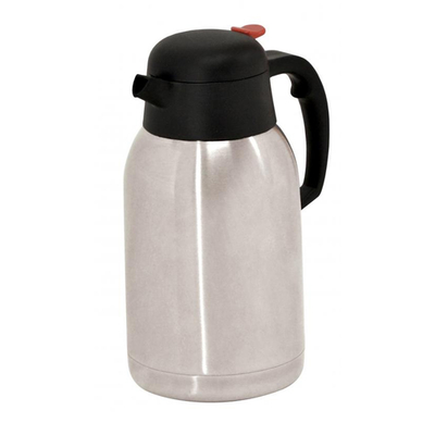 Omcan USA 40565 (2) Liters Stainless Steel Double-Wall Insulation Thermal Carafe