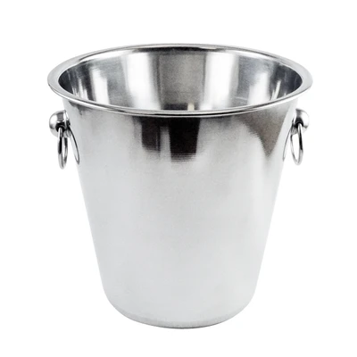 Omcan USA 80833 4 Qt. Stainless Steel Ring Handle Wine Bucket