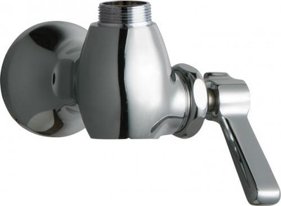 Chicago Faucets 332-LESAB 4.5" W Polished Chrome Single Hole Wall Mounted Pot and Kettle Filler