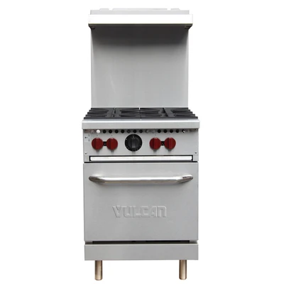 Vulcan SX24-4BP 23.98” W Stainless Steel Liquid Propane SX Series Restaurant Range – 142,000 BTU