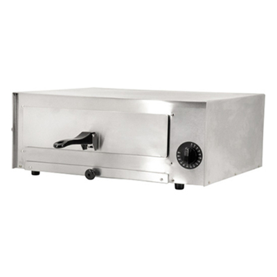 Omcan USA 43219 56.75&quot;W Stainless Steel Exterior Deck Type Electric Pizza Oven - 120 Volts 1-Ph