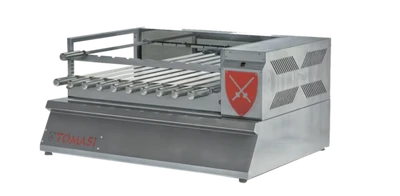 Skyfood KBB-10C 39.4" W Countertop Modular System Stainless Steel Shish Kabob Charcoal Grill - 115 Volts