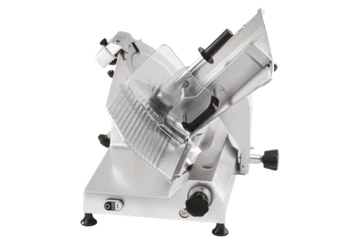 Skyfood AF350 40.35" W Anodized Cast Aluminum Alloy Built-In Sharpner Fixed Ring Guard Manual Slicer - 110 Volts