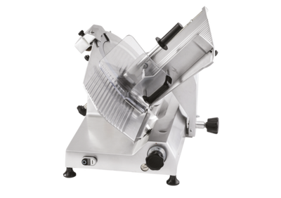 Skyfood AF350 40.35" W Anodized Cast Aluminum Alloy Built-In Sharpner Fixed Ring Guard Manual Slicer - 110 Volts