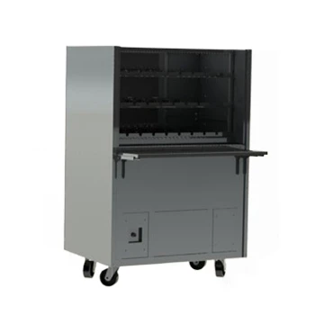 Skyfood CMDL-23T 42” W 23 Skewers Stainless Steel Charcoal Barbecue Grill – 127 Volts