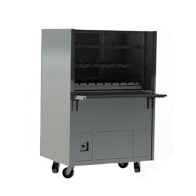 Skyfood CMDL-23T 42” W 23 Skewers Stainless Steel Charcoal Barbecue Grill – 127 Volts