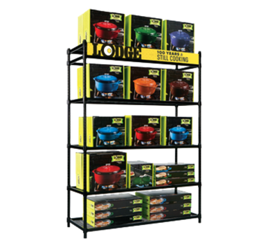 Lodge BMFTS 48" W x 18" D x 64" H Steel Merchandiser Fixture