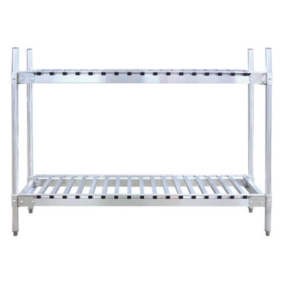 Micro Matic MM-KR204780-2 10 Half Barrels Aluminum Keg Shelving