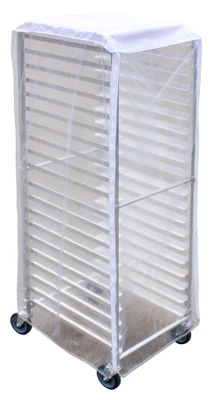 Omcan USA 47736 24" W Plastic Pan Rack White Top Cover
