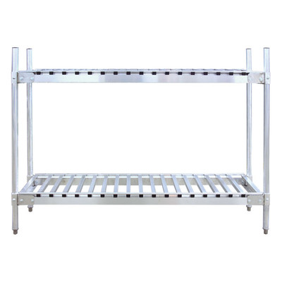 Micro Matic MM-KR204736-2 4 Half Barrels Aluminum Keg Shelving