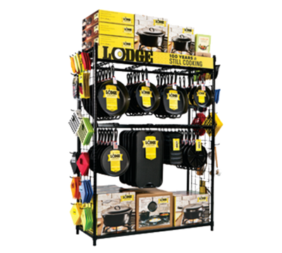 Lodge BMFT 48" W x 64" H Steel Merchandiser Fixture