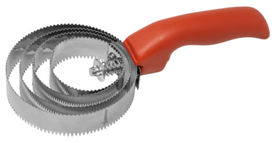 Omcan USA 47089 Red Handle Stainless Steel Spiral Fish Scaler