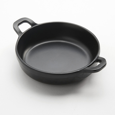 American Metalcraft MC41 5 Oz. 4.5" D x 1.25" H x 6" L Black Melamine Casserole Dish