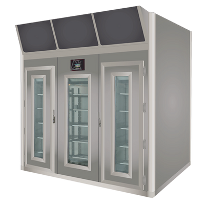 Omcan USA 45487 1763.70 Lbs. Stainless Steel Free-Standing Stagionello Evo Meat Curing Cabinet - 380 Volts 8600 Watts