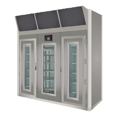 Omcan USA 45485 881.85 Lbs. Stainless Steel Free-Standing Stagionello Evo Meat Curing Cabinet - 380 Volts 7122 Watts