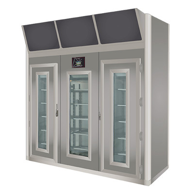 Omcan USA 45485 881.85 Lbs. Stainless Steel Free-Standing Stagionello Evo Meat Curing Cabinet - 380 Volts 7122 Watts