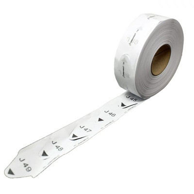 Omcan USA 45300 White Tickets (Individual Roll)